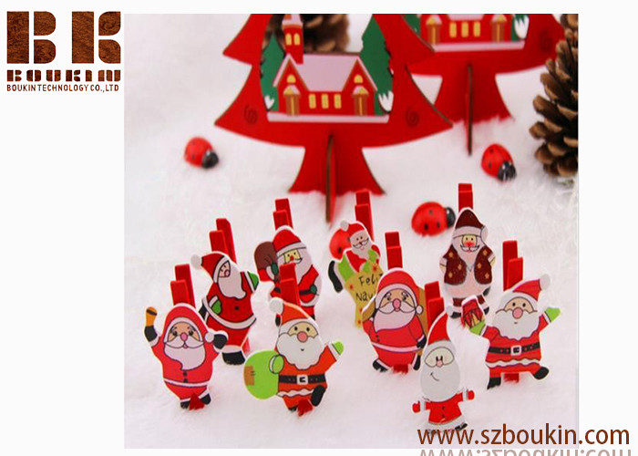 party use christmas tree decoration santa claus clip popular new children snowflake hairpin - Santa Decorated Christmas Tree party use christmas tree decoration santa claus clip popular new children snowflake hairpin - Santa Decorated Christmas Tree