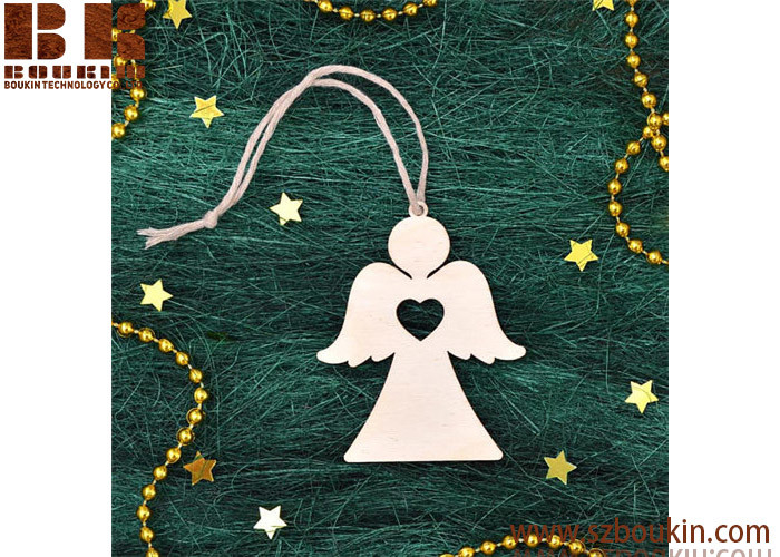 Set Of 2 Wooden Angel 4mm