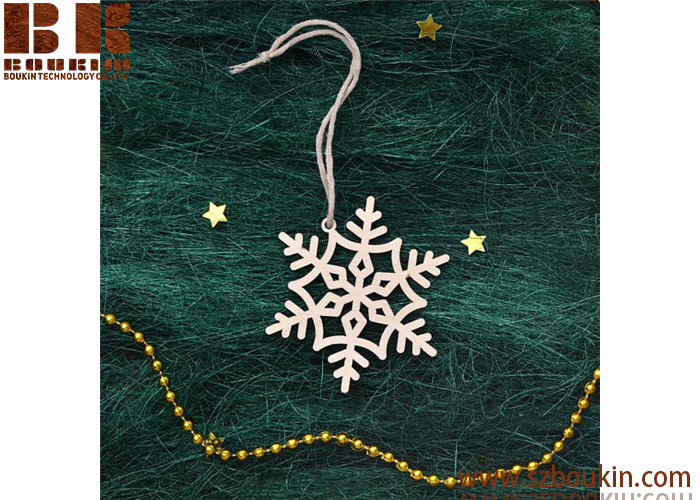 Christmas Ornament Wooden Snowflake Wood Christmas Decoration