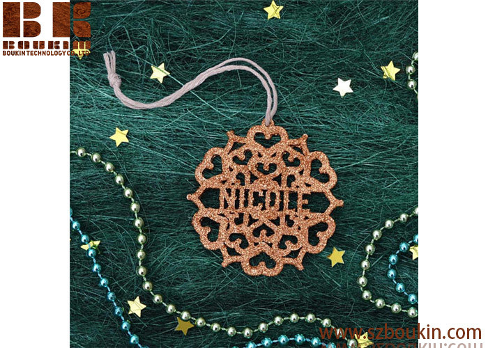 Personalized Snowflake Ornament Christmas Tree Decoration Custom