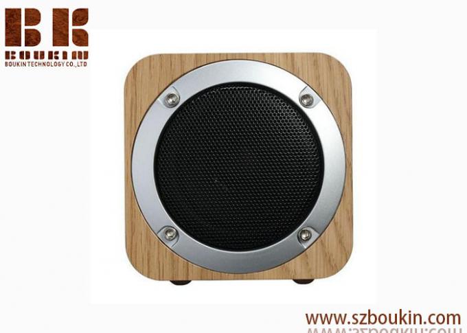 Fashion Festival Gift Magnetic Horn Shock Bass Portable Wireless Wooden Bluetooth Speaker
