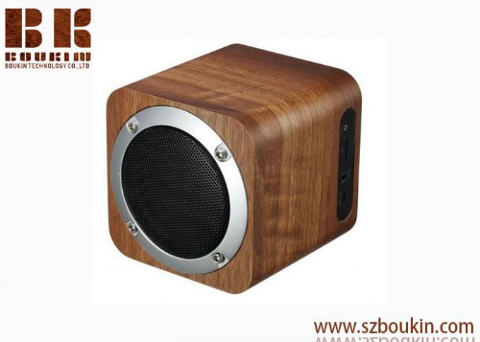 Fashion Festival Gift Magnetic Horn Shock Bass Portable Wireless Wooden Bluetooth Speaker