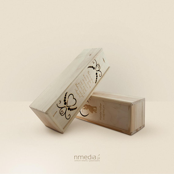 Wooden Wine box Personalized Wedding Wine Box Personalized Anniversary Wine Box Wooden Engraved Wine Box