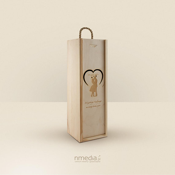 Wooden Wine box Personalized Wedding Wine Box Personalized Anniversary Wine Box Wooden Engraved Wine Box