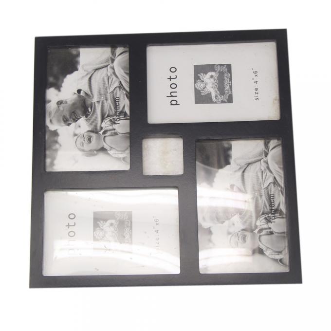 Wholesales handmade Eco-friendly big black 4"x6" wooden picture frame