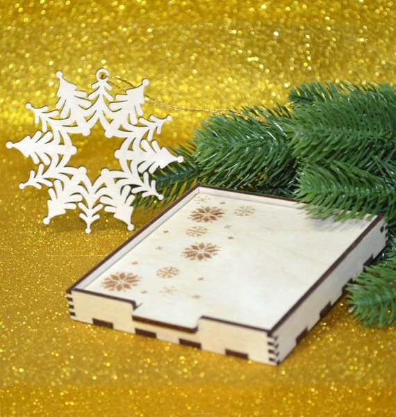Snowflake Ornament, xmas tree ornament, wooden snowflake, laser cut wooden decoration, hanging snowflake ornament