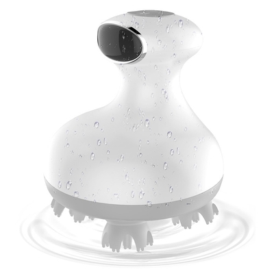Wireless waterproof electric scalp massager for anti-hair loss kneading vibration and health care
