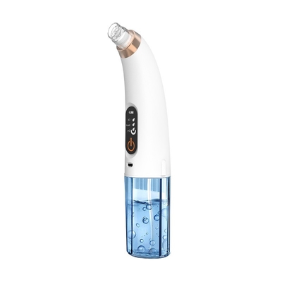 Small bubble blackhead remover with 75ml water tank for face cleaning with 6 suction heads and LED screen