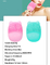 Sonic silicone facial cleansing brush for face deep cleaning with facial vibration massage