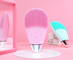 Affordable 3 in 1 vibration ultrasonic facial cleansing brush electric suits for sensitive skin