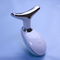 Neck and facial massage for tightening and lifting by micro-current beauty device