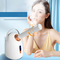 Portable hot and cold spray facial steamer ion spray with display screen to moisturize skin